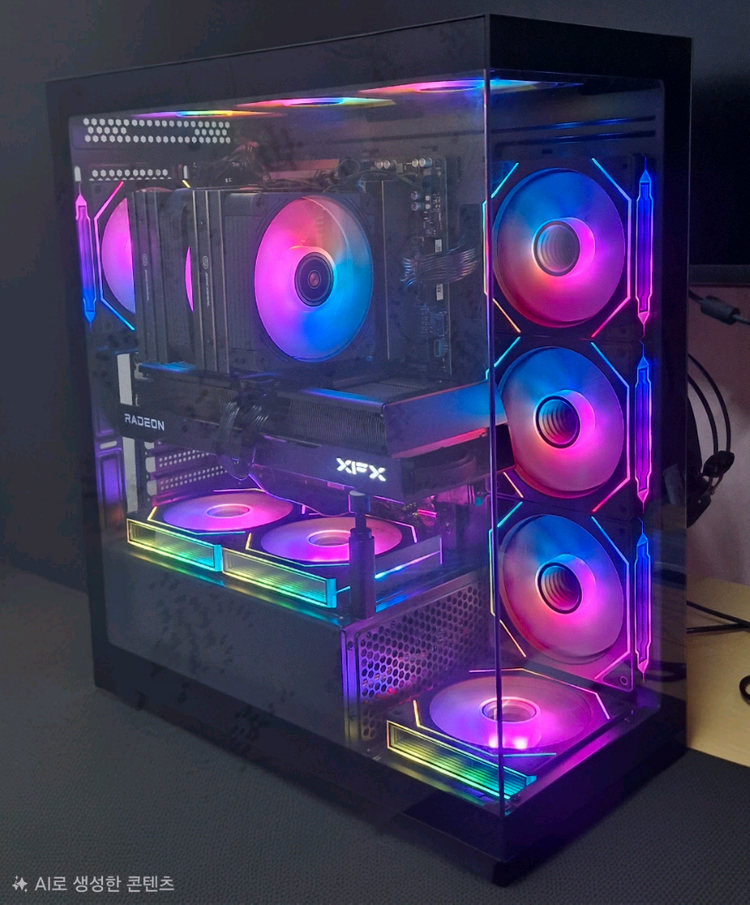 9800x3d+9070xt 조립PC 모니터 풀세트 팝니다 이미지