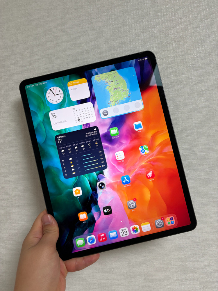 아이패드 프로 4세대 12.9인치 셀룰러256GB 스그 A급 케이스 등 풀박스 65만 이미지