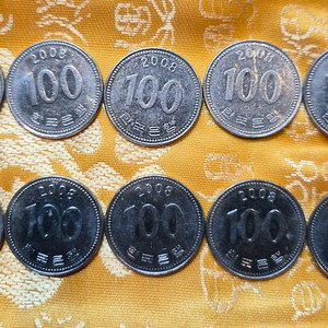 2008년 100원 동전 10개세트
