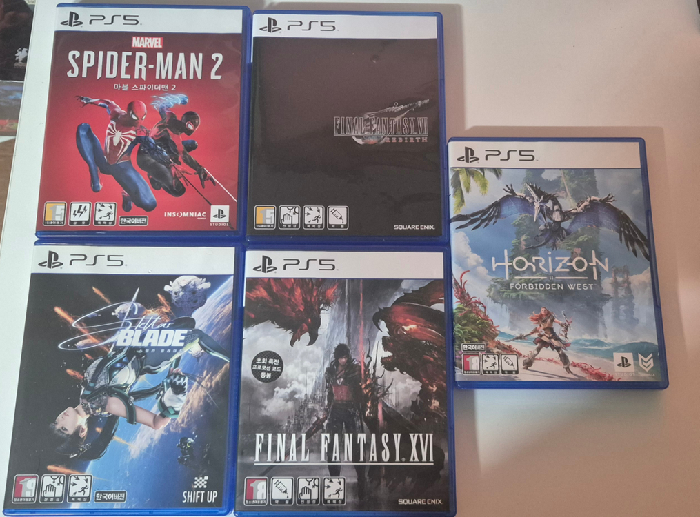 ps5 스파이더맨2/파판16/파판7리버스/호포웨/스텔라블레이드--0