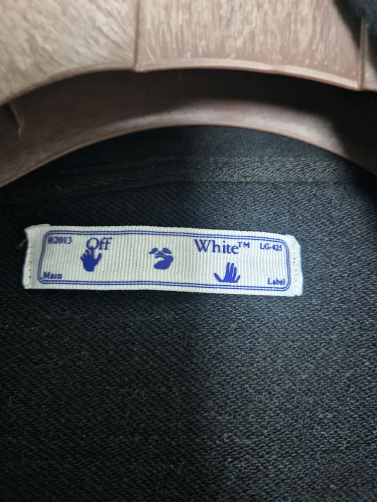 오프화이트 블랙 브러쉬 애로우 후드집업!최상품! 이미지