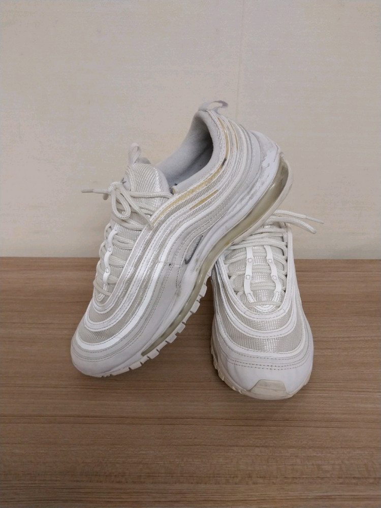 남성 나이키 에어맥스 97 트리플화이트 운동화 (255) 이미지