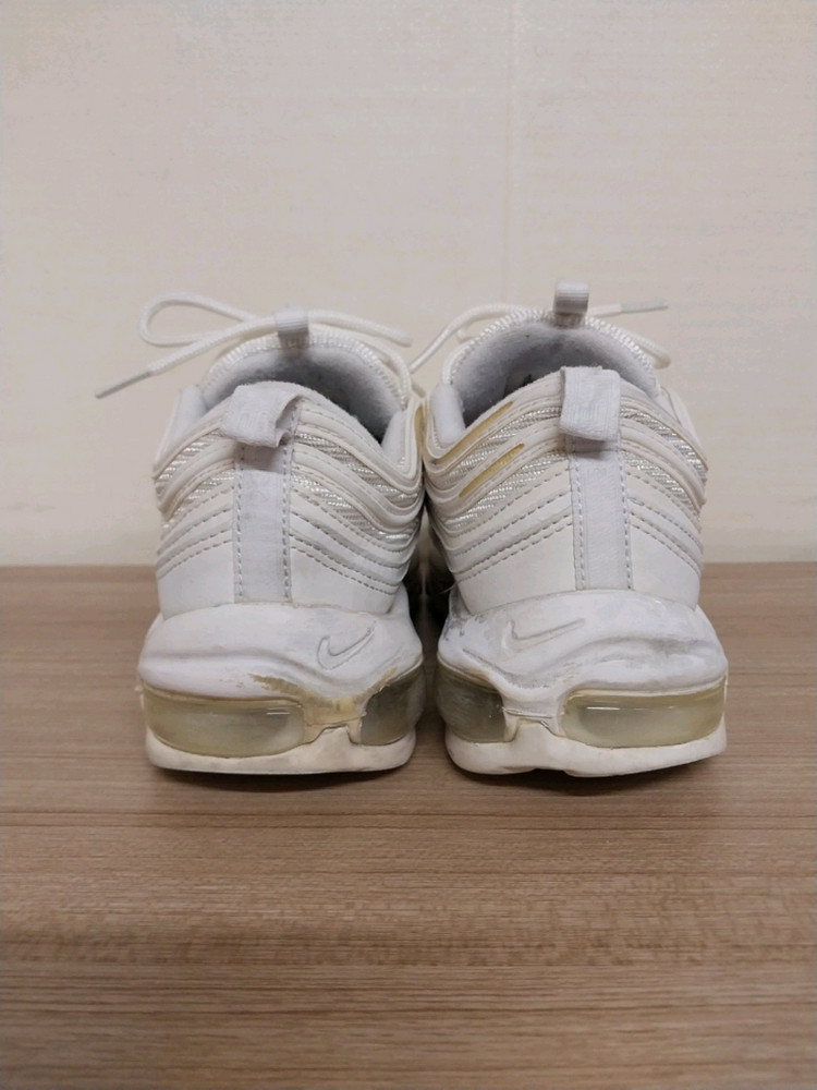 남성 나이키 에어맥스 97 트리플화이트 운동화 (255) 이미지