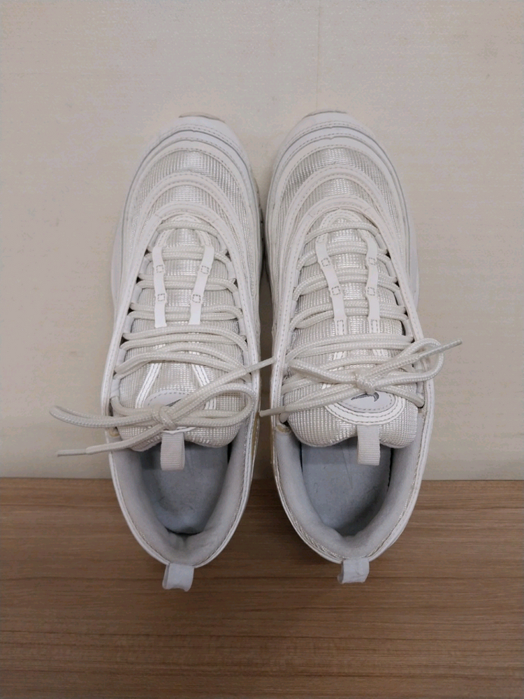 남성 나이키 에어맥스 97 트리플화이트 운동화 (255) 이미지