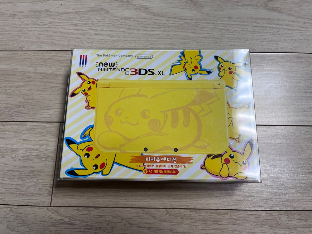 뉴 닌텐도 3ds xl - 피카츄 에디션 + 포켓몬 뱅크 포켓무버 이미지