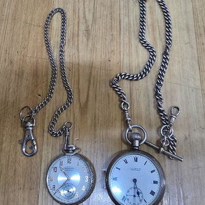 빈티지 엔틱 회중기계 시계 2점 일괄 이미지
