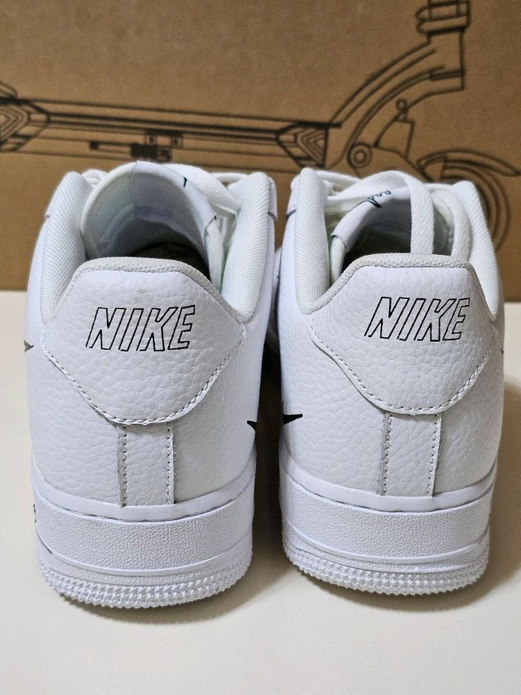 나이키 에어포스1 로우 스케치 화이트 블랙 (275) 이미지