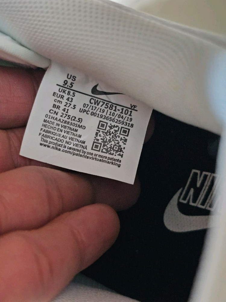 나이키 에어포스1 로우 스케치 화이트 블랙 (275) 이미지