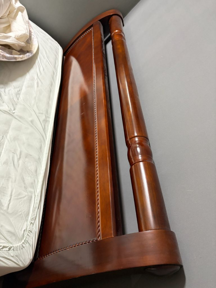 [목동.이사정리] 원목 퀸침대 매트리스+평상형 프레임 이미지