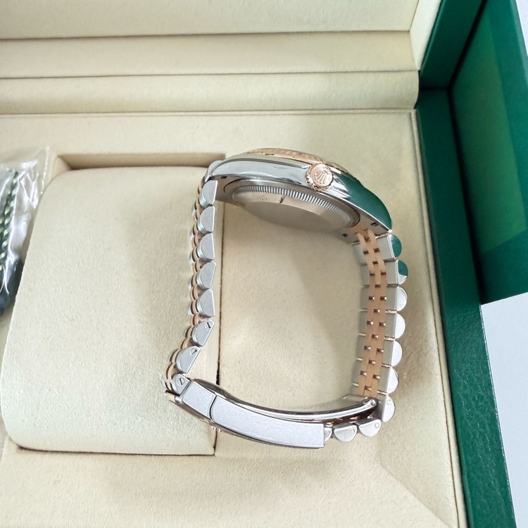 롤렉스 데이트저스트 로골(에버로즈) 36 슬레이트 바인덱스 이미지