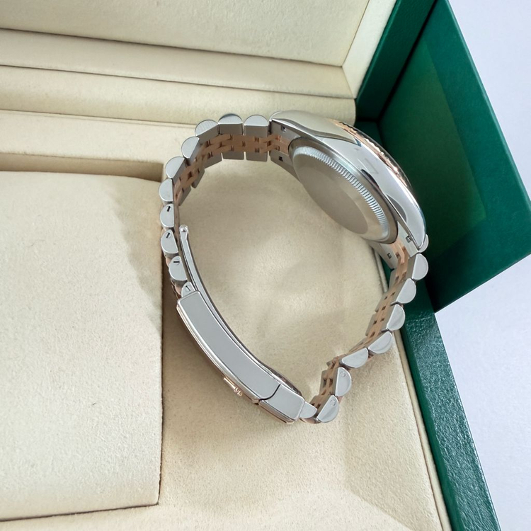 롤렉스 데이트저스트 로골(에버로즈) 36 슬레이트 바인덱스 이미지