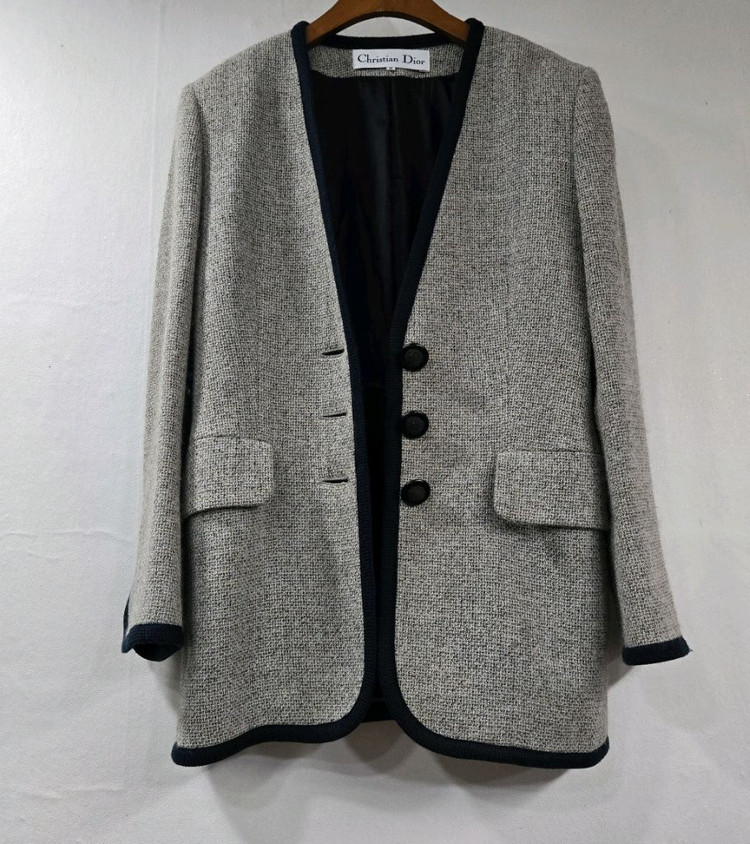 정품) 디올 트위드 모자켓 이미지