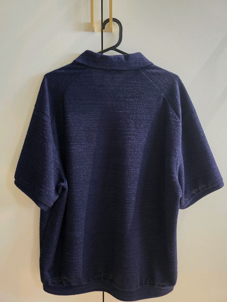 타임옴므 25SS 테리 하프 슬리브 네이비 [100] 이미지