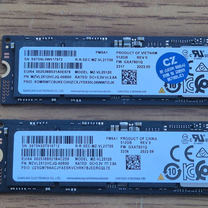 삼성 pm9a1 512기가 2개 팝니다 이미지