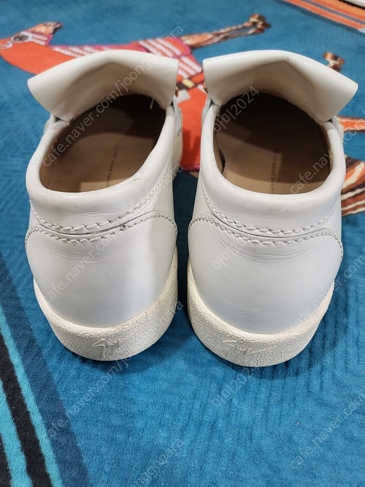 정품 쥬세페자노티 화이트 가죽 스니커즈 220mm 이미지