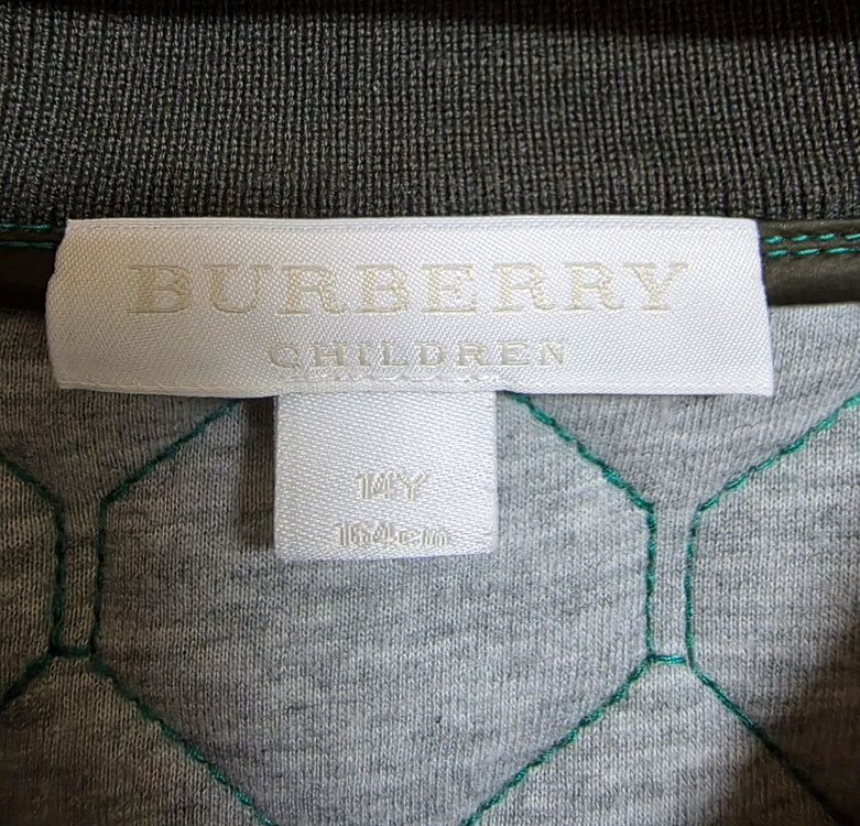 버버리 칠드런 퀼팅 봄버 자켓-14yr. 이미지