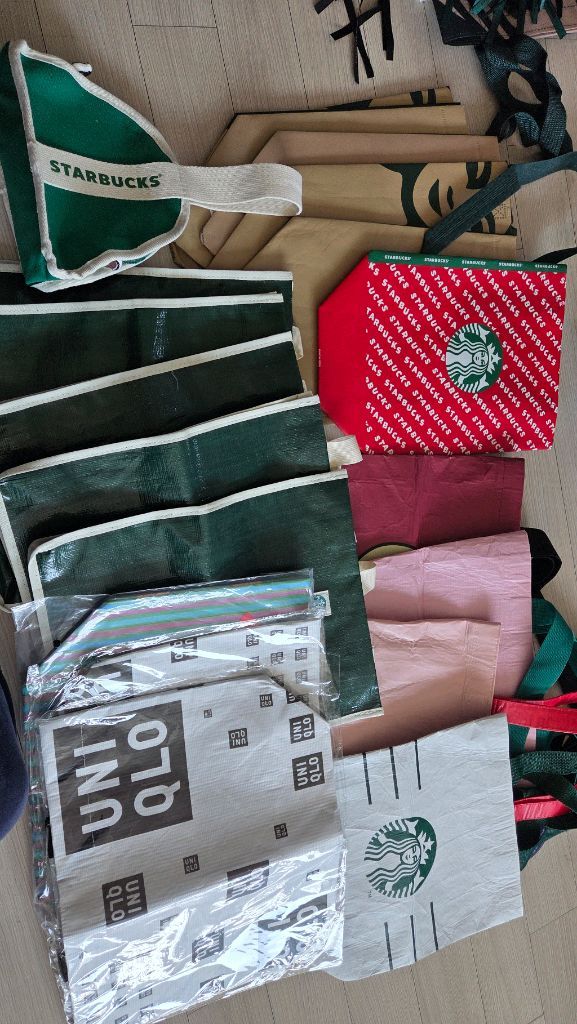 스타벅스 리유저블백.타포린백.부직포.가방 이미지