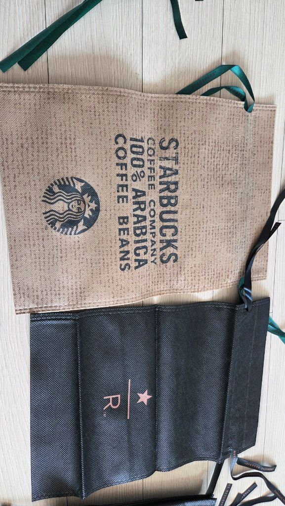 스타벅스 리유저블백.타포린백.부직포.가방 이미지