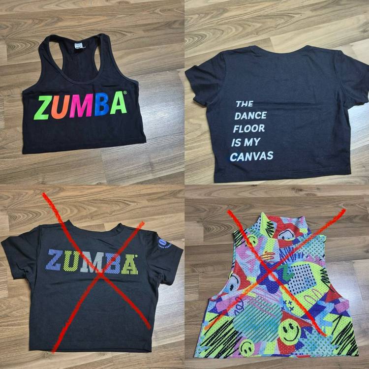줌바웨어 옷 xs 나시 반팔 티셔츠 크롭 민소매 이미지