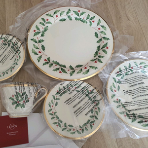 새상품)레녹스 접시&컵 5종 이미지