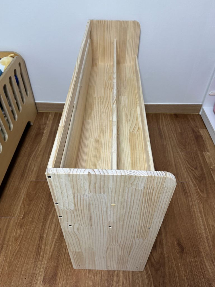 원목 선반형 전면 책장 (새제품) 이미지