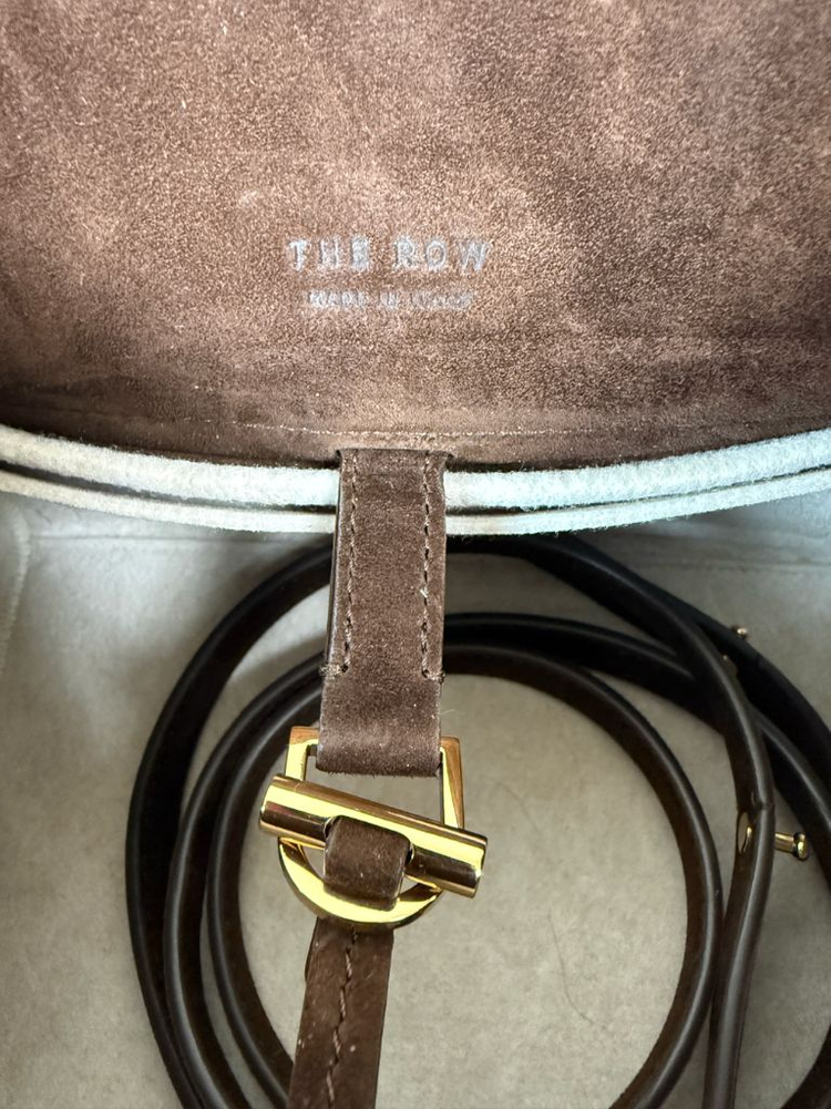 주말할인)더로우 마고백10 스웨이드 브라운 이미지