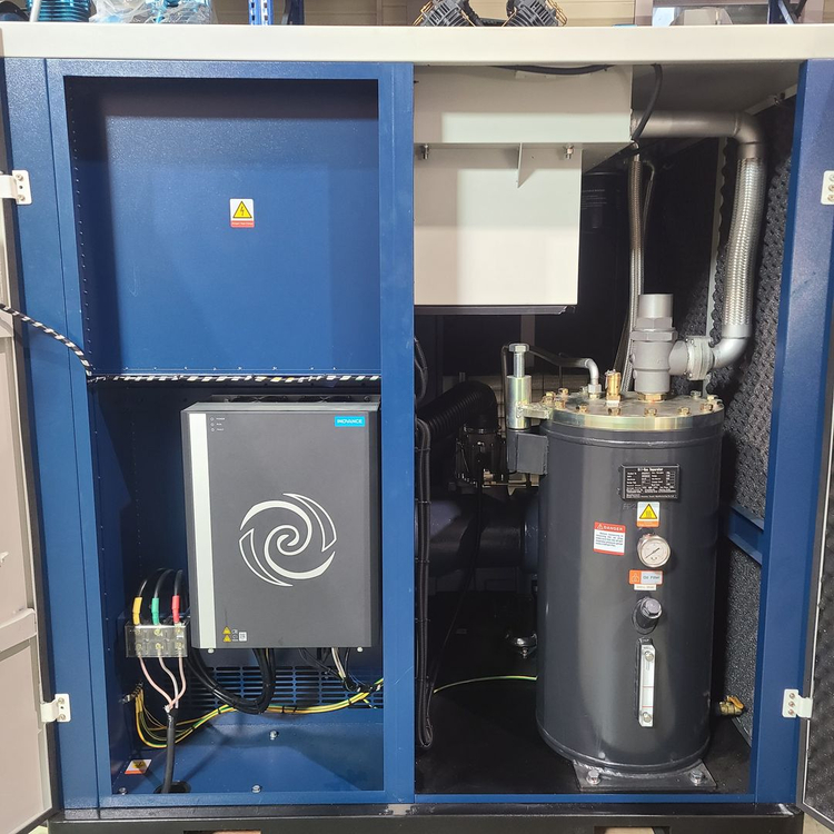 100마력 콤프레샤 세트 탱크 드라이어 포함 - 인버터 스크류 중고 콤프레셔 이미지