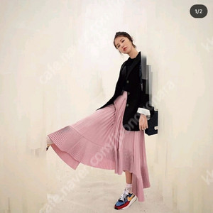 미니모어 장미니 언발 플리츠스커트 사이즈프리 이미지