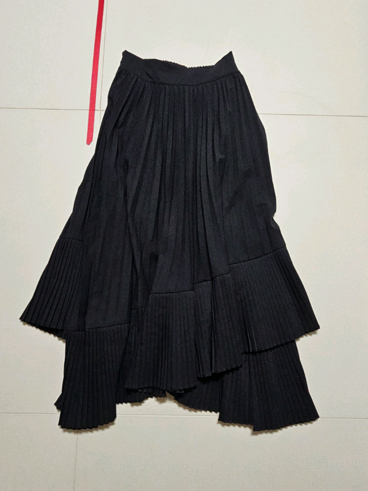 미니모어 장미니 언발 플리츠스커트 사이즈프리 이미지