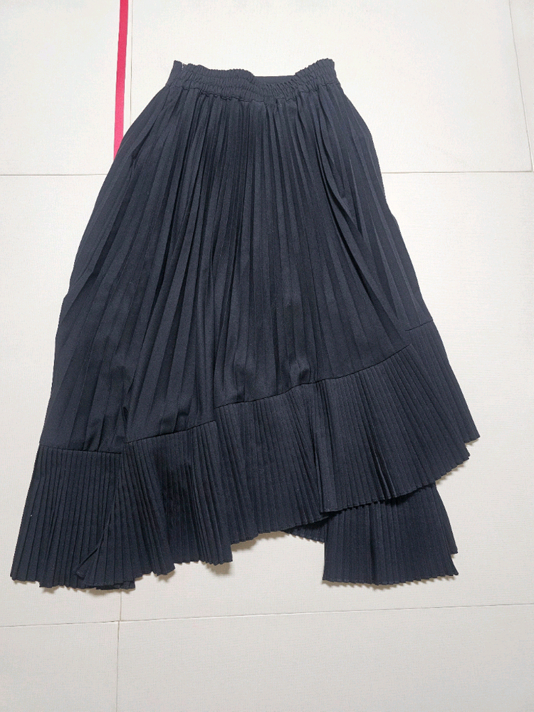 미니모어 장미니 언발 플리츠스커트 사이즈프리 이미지