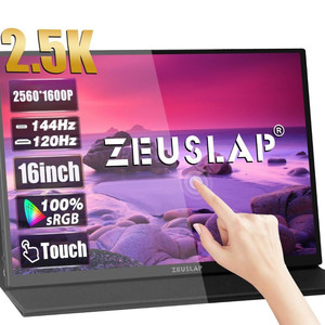 제우스랩 P16KT 16인치 144Hz 2.5K 500cd QHD 터치식 포터블 모니터 이미지