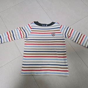 미키하우스 더블비 스트라이프 긴팔 티셔츠 100 이미지