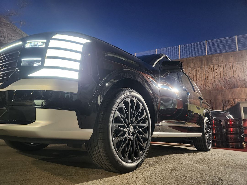 올뉴 팰리세이드LX3 21인치 캘리그라피 블랙휠 순정휠 중고휠 팝니다 이미지