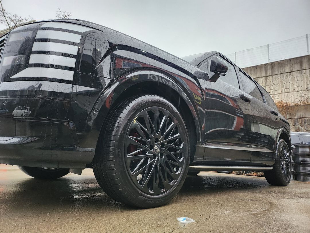 올뉴 팰리세이드LX3 21인치 캘리그라피 블랙휠 순정휠 중고휠 팝니다 이미지