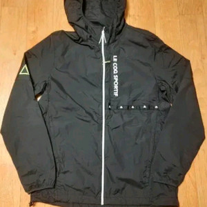 (새옷수준,정품)르꼬끄 스포르티브 후드 바람막이 블랙 자켓, 95 이미지