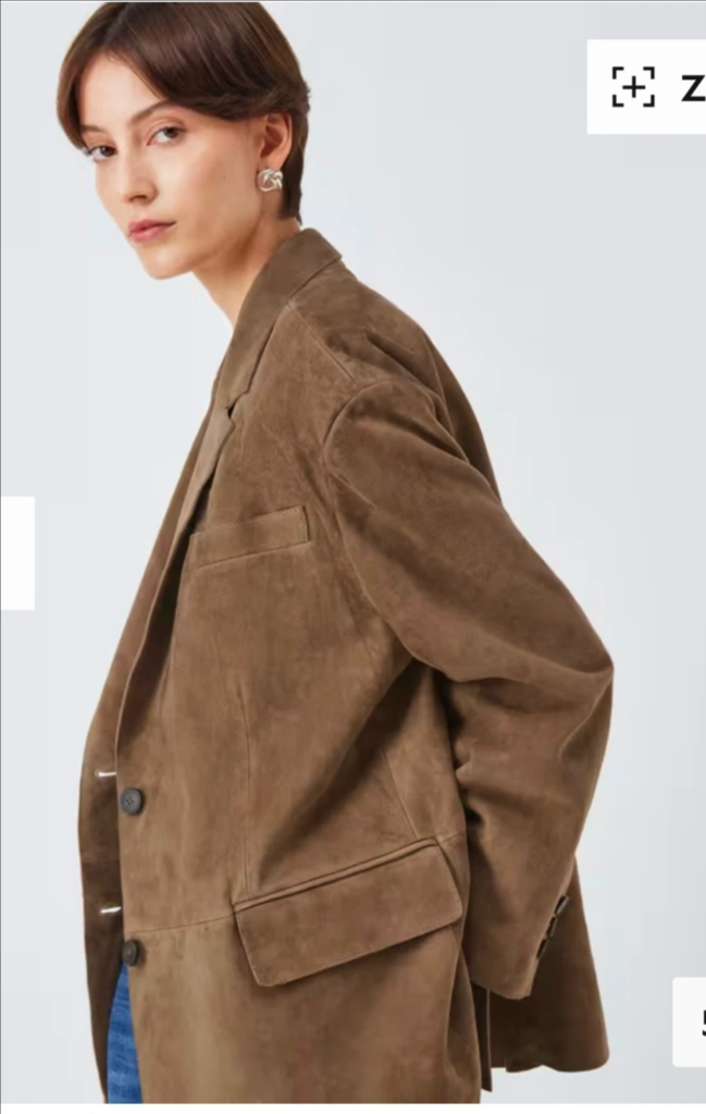 Max Mara Weekend 롤란다 스웨이드 자켓 S, 최상급. 정품 이미지