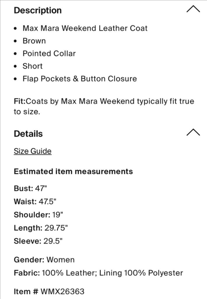 Max Mara Weekend 롤란다 스웨이드 자켓 S, 최상급. 정품 이미지