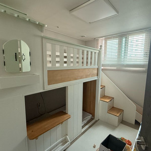 알베로 2층침대 원목침대 미끄럼틀침대 벙커침대 이미지