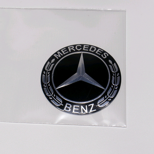 벤츠 엠블럼 (60mm 신형 블랙, 휠캡, 스마트EVZ 본넷용) 이미지