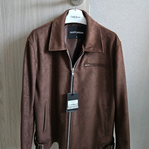 새상품) 도프제이슨 풀업 스웨이드 클래식 싱글자켓 브라운 XL 이미지