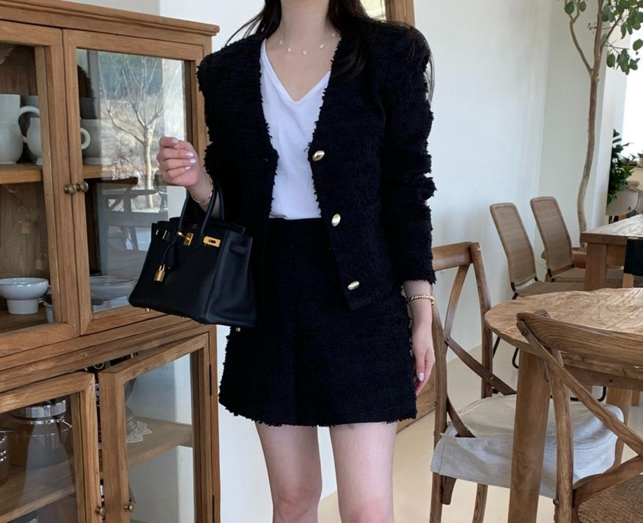 바이씨니 제작 아몬드트위드세트 바배상품 이미지