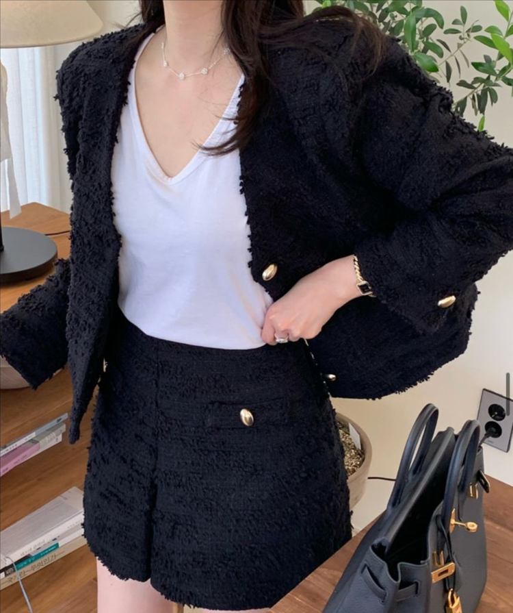 바이씨니 제작 아몬드트위드세트 바배상품 이미지