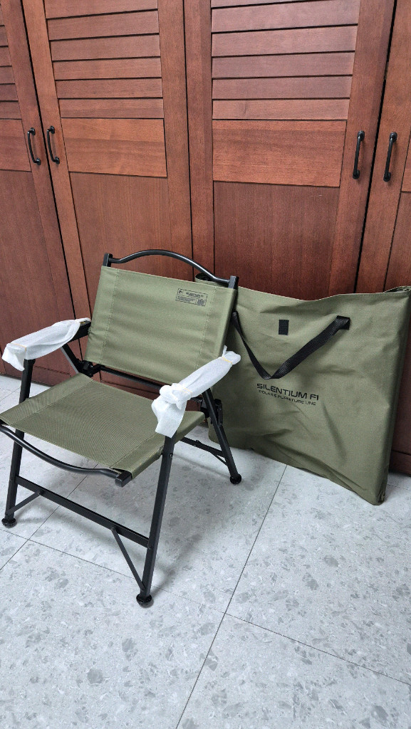 폴라리스 실렌티움 카키 F1 캠핑 의자 이미지