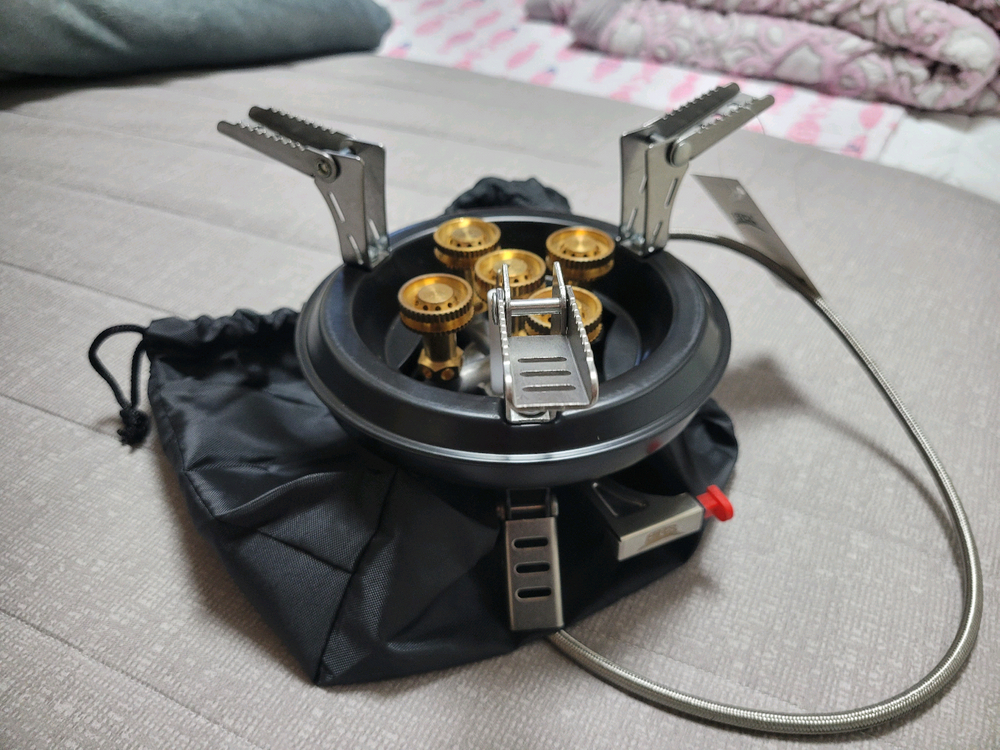 캠핑 일반형 중형 5구 가스 버너 스토브 (새상품) 이미지