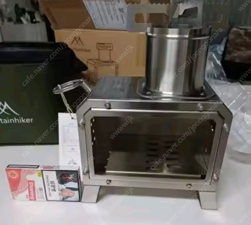 캠핑용 유리 휴대용 화목 난로 - 새상품 이미지