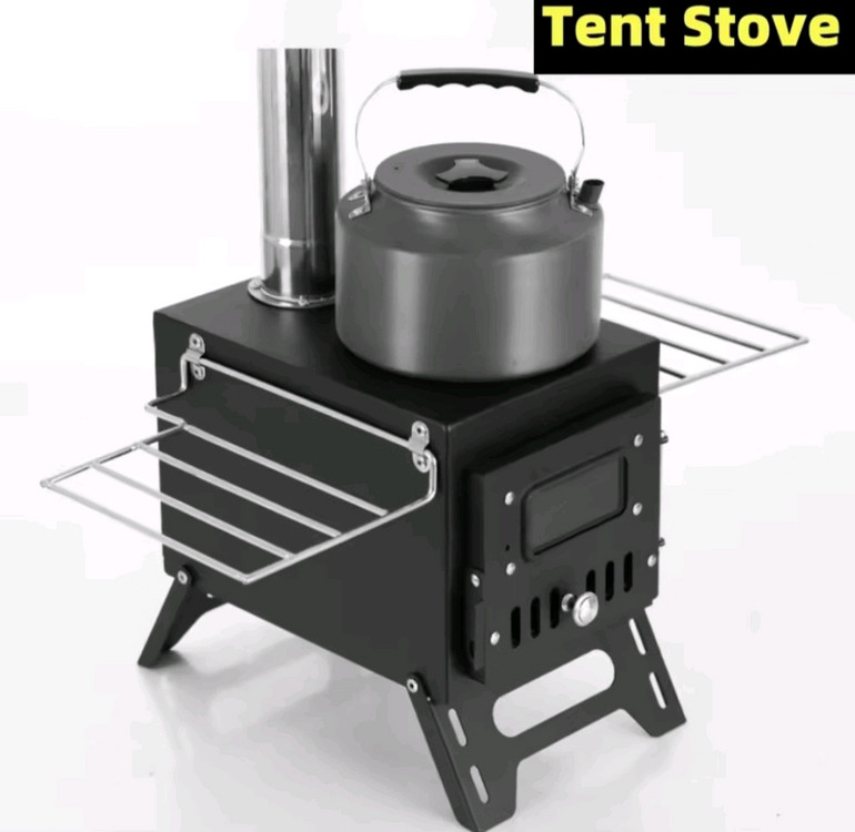 캠핑용 유리화로 화목 난로 - 새상품 이미지