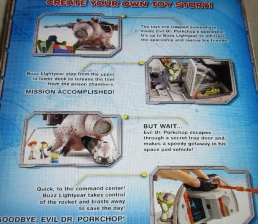 토이스토리3 포크찹 햄 우주선 마텔 한정판 피규어 이미지