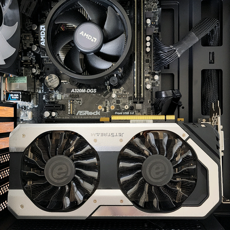 (S급)게이밍 라이젠5-2600X, GTX1060*6GB, DDR4램 16GB 컴퓨터 본체 이미지