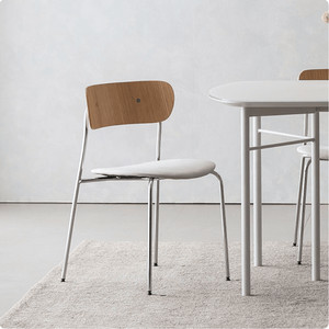 아이데뉴 하프문 프리미엄 1인 식탁의자(아이보리) 이미지