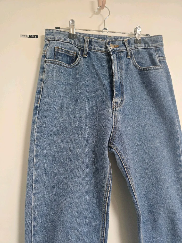 봄가을용 일자핏 데님팬츠 청바지 L사이즈 이미지